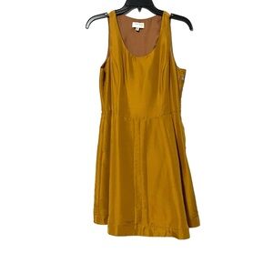 Harlyn Gold 100% Silk Sleeveless Mini Dress Size Medium